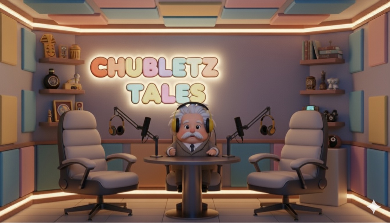 Chubletz Tales studio with Einstein